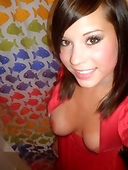Rainbow haired hotties gets naked