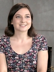Amy Faye has such a wholesome, girl-next-door look to her that we know she is full of shit. She's here to get fucked in the worst of ways and no cute little smirk can lurk the zeal in her eyes. The Sybian under her clitoris makes her spunk, the cock down her facehole makes her drool, and the way she screams on it makes us happy. It's the perfect arrangement for this hot piece of booty.