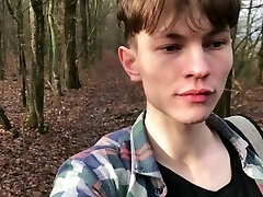 Outstanding TEEN BOY CAMPING into the FOREST FOR Jerking OFF & Jism AS VULCANO