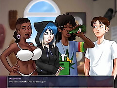 All Sex Vignettes with Miss Dewitt - Black MILF Fucked - Animated porn game.