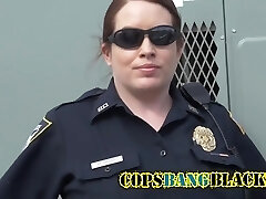 Mature Police Lady With Big Tits Catch A Black Guy Crimson