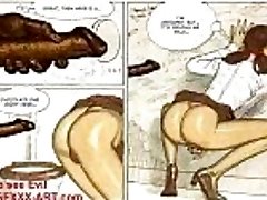 Dünne Schöne Blonde Sex-Comics