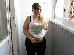 Russian, Monstrous Girl With By A Pussy Hairy, Urinate For You:)