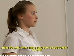 A Russian student girl meets a pack of rude brutal guys and gets humiliated