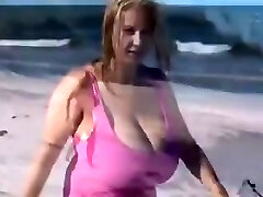 the largest boobs on the beach