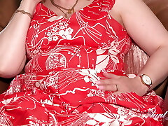 AuntJudys - 53yo Mature First-timer BBW Redhead Fiona has Smartphone Sex in Stockings & Garters