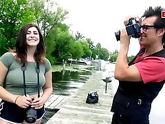 German 1 natural boobs teenager Street Flirt and
