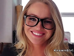 Natural busty blonde girlfriend homemade fuck