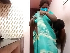 Tamil Wife Kitchen Sex Night Time Standing Posture Sex