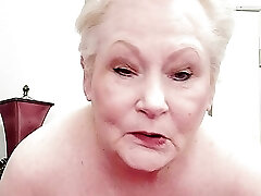 Watch Granny Shave Her Fat Labia