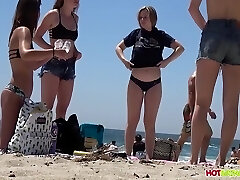 Amazing Teens, Thongs, Big Arses Spied On The Beach, Covert Camera