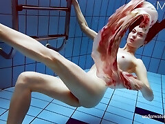 Sexy Italian lady Martina underwater