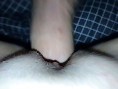 Homemade close-up pussy fuck and internal ejaculation