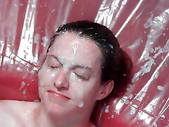 Not enough fellows for a mass ejaculation so she lets me blast her with the next best thing