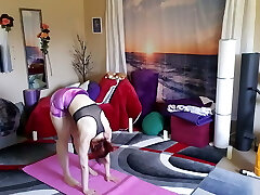 Yoga for sciatica nerve ache, join my faphouse for more content, bare yoga and spicy stuff