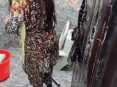 Indian Wife Ravaged In Bathroom By Her Owner With Clear Hindi Audio Messy Talk