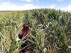 Very First Time Trying Standing 69 in a Cornfield and He Makes Me Cumhard
