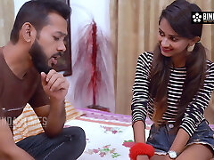 Schoolgirl Sudipa Smashes her Teacher during Class (Hindi Audio)