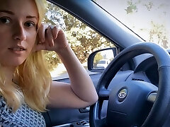Helped the towheaded fix the car and fucked her