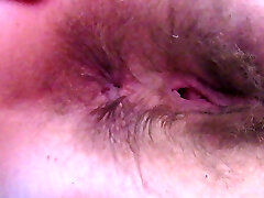 Hairy Arse Winking Close-Up Asshole Fetish