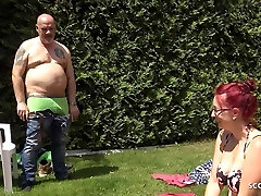 German Curvy Wife Bang at Beach with Egon Kowalski while her husband is next to her