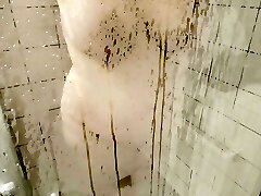 Arab Milf Showering - steamy version