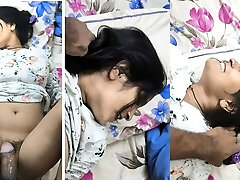 Cute girl get dominated by monster cock . total