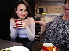 19 Year Old Teen Darcy Dark Eats Out Her Big Ass Bbw girlfriend Edina