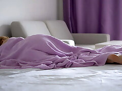 Wake up sleeping stepsis with massage bang-out