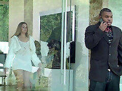 A black cock addicted white gals gets some fat ebony cock in her cooch