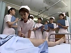 Fabulous Japanese girl Kaho Kasumi, Sasa Handa, Meguru Kosaka in Wild Nurse, Handjobs JAV movie