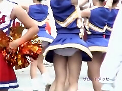 Extraordinaire Asian cheerleader girls recorded on camera