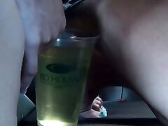 Heeled japanese pees in car Heeled japanese pees in car