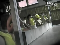 Asian gals are staying under the streams of shower water dvd 03241