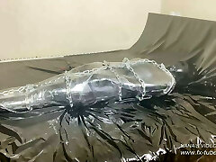 Gimp Outfit with 5 layers and mummification - Leather Girl