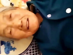 Chinese 75yo Granny Creampie