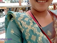 Sangeeta Goes To A Mall Unisex Restroom And Gets Crazy While Pissing And Farting (Telugu Audio) 