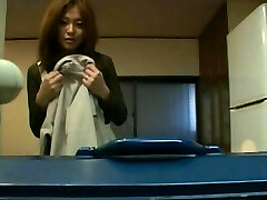 Late night video of ultra-kinky Japanese MILF Karen Hayashi providing head