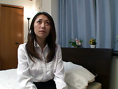 Hairy Japanese mature is doing her first pornography video
