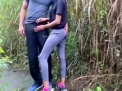 Very Risky Public Fuck With A Stellar Dame At Jogging Park