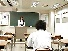 College teacher fucked by her student