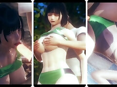 Hentai 3D - The big boobies girl in sportswear