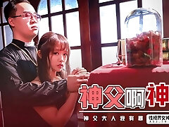 Hot Chinese Cute First-timer Secretly Loses Her Tight Pussy Virginity To Her Priest