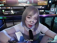 The Fresh AI Damsel Is Here, Stop Playing Video Game, Play With Me!!! AI Doll Gives Blowjob (Teaser)