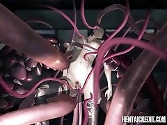 Asian 3d lady gets tentacle screwed
