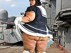 Hardcore BBW Milf Farrah Foxx as fat vintage sailor