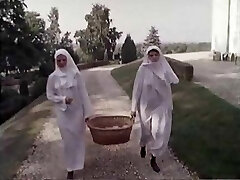 two hairy nuns  ..vintage