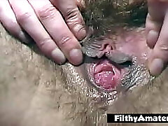 Lesbian peeing hairy pussies