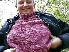 Sexy German BBW gets her asshole strewn with cum in Point Of View