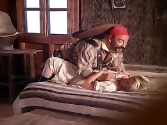 Super-naughty wild sex in wild horny west with a sizzling cowgirl